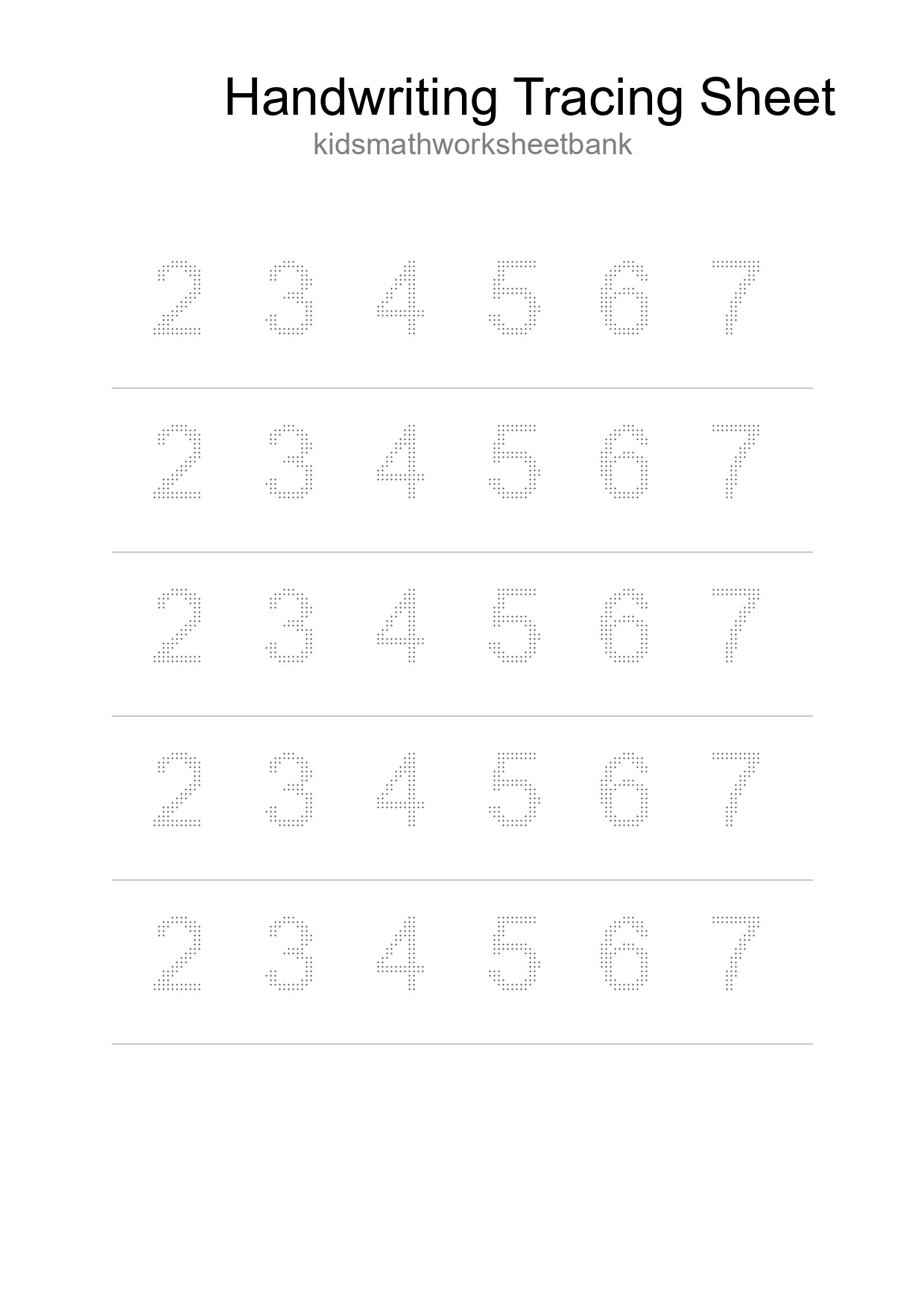 Printable Tracing Worksheet For Kids - Part 109