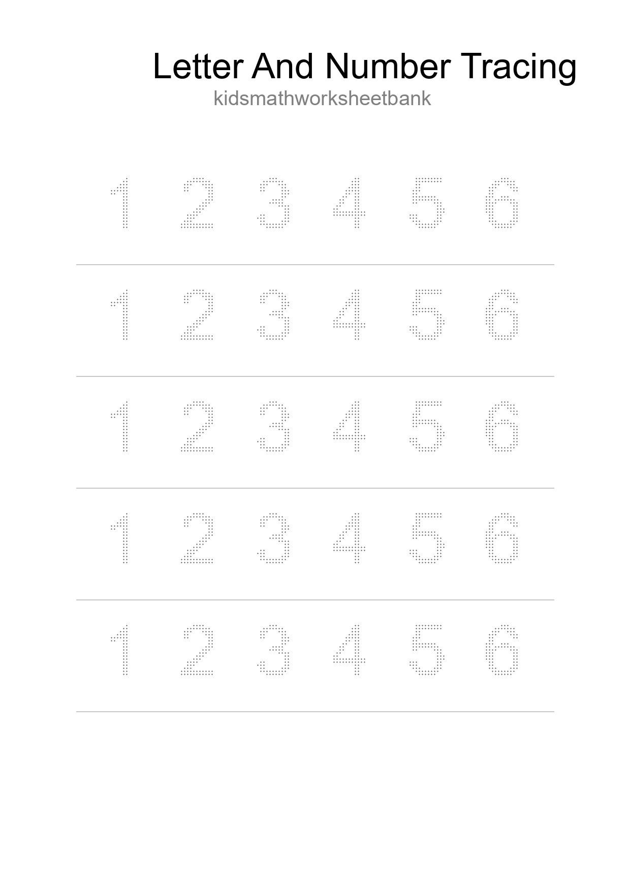 Printable Tracing Worksheet For Kids - Part 43