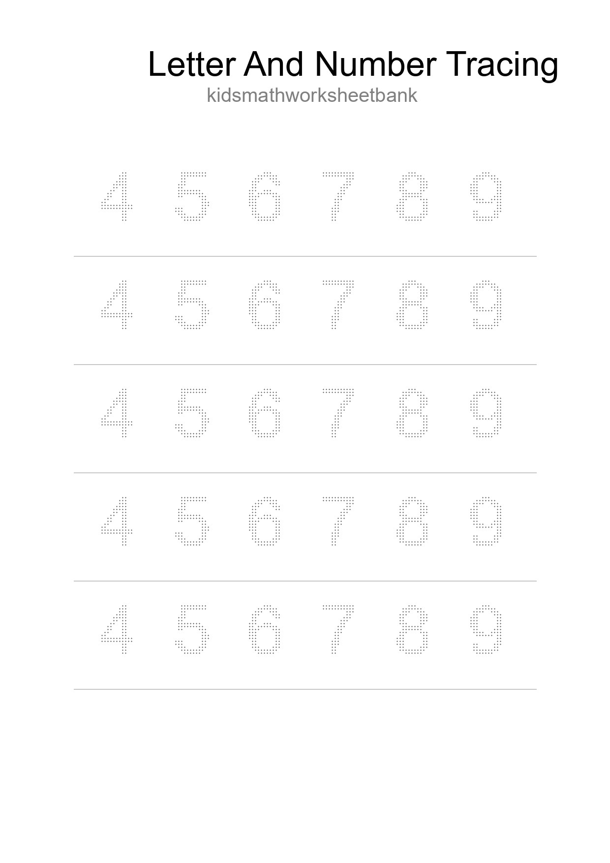 Printable Tracing Worksheet For Kids - Part 87